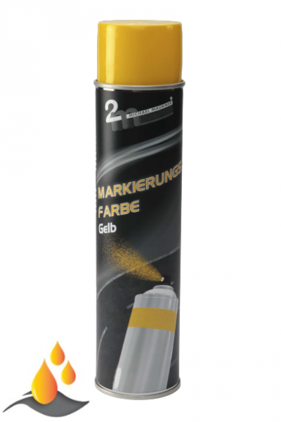 Markierungsfarbe gelb - 600 ml Dose 2m Maukner